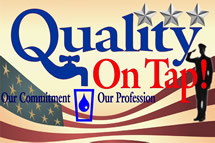 Memorial Day Quality On Tap Logo